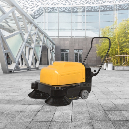 OR-P100A Hand Push Street Cleaning Machine Small Walk behind Sweeper