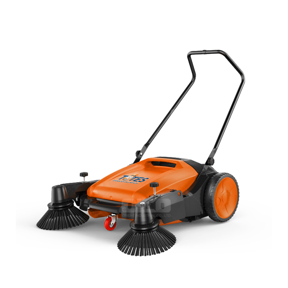 OR-MS92 compact mechanical sweeper garage dust collecting machineDownload