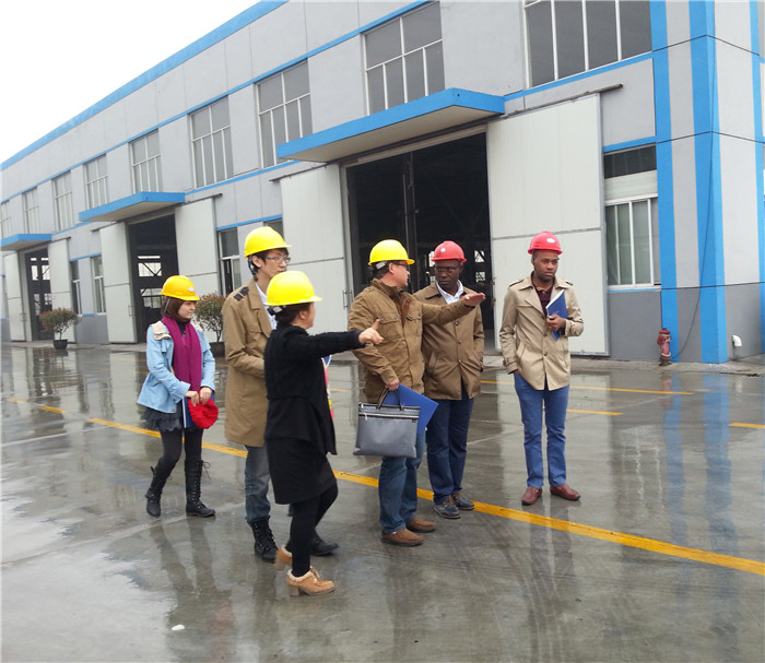 Angola customers come to our company
